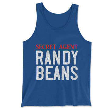 Secret Agent Randy Beans Men/Unisex Tank in True Royal color